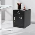 1 Drawer Vertical Filing Cabinet for Home Office Steel Lockable File Storage