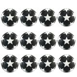 Table soccer footballs 12pcs Table Soccer Footballs Replacement Balls Interesting Mini Tabletop Soccer Game Ball Accessory for Home Outdoor Outside (White and Black)