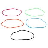 Women Hair Bands 10pcs Non-slip Sports Yoga Elastic Hair Head Bands Running Headband Accessories for Women Men(each 2 of Black + Fluorescent Green + Rose Red + Fluorescent Orange + Blue)