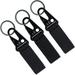 FAIRWIN Tactical Gear Clip Nylon Key Ring Holder or Tactical Belt Keepers Military Utility Hanger Carabiner Tactical Molle Hook Black Tan Green