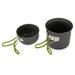 2pcs Outdoor Cookware Camping Pans and Pots Cook Set Hiking Backpacking Picnic Cooking Tool