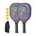 Pickleball Paddles Pickleball Rackets Includes 2 Rackets 4 Balls Pickleball Racquets for Beginners Adults Indoor Outdoor Use Style E