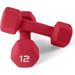 Color Dumbbells/Hand Weights With Non-Slip Grip & Hexagon Shape For Home Gym Equipment Workouts Strength Training Free Weights For Women & Men - Sold In Pairs