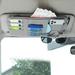 Automotive Interior Organizer Container Multifunctional Sunshade Organizer Sun Visor Storage Bag Ticket File Glasses Storage Holder Card Clip GREY