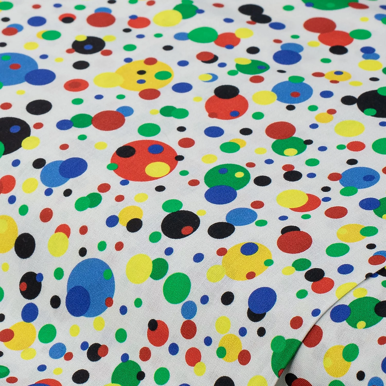 Baumwollstoff-Digitaldruck Konfetti, Serie Ria, weiß-color Image