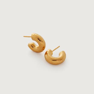 Gold Siren Muse Chunky Small Hoop Earrings