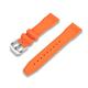 CRAFTER BLUE UX07 20MM Straight End Watch Band FKM Rubber Watch Strap Replacement for All 20mm Width Lug Watches, Orange