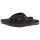 Reef Mens Fanning Low Flip Flops Sandals - Black - Synthetic upper with a no sew hot melted overlay