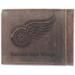 Brown Detroit Red Wings Bifold Leather Wallet