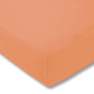 Spannbettlaken ESTELLA "Jersey-Stretch-Spannbetttuch", rot (apricot), B:150cm L:200-220cm, Jersey-Elasthan, Obermaterial: 97% Baumwolle, 3% Elasthan, Laken, Der Maßanzug für die Matratze Image