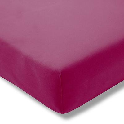 Spannbettlaken ESTELLA "Jersey-Stretch-Spannbetttuch", pink (fuchsia), B:150cm L:200-220cm, Jersey-Elasthan, Obermaterial: 97% Baumwolle, 3% Elasthan, Laken, Der Maßanzug für die Matratze Image