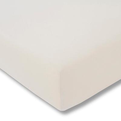 Spannbettlaken ESTELLA "Jersey-Stretch-Spannbetttuch", beige (elfenbein), B:150cm L:200-220cm, Jersey-Elasthan, Obermaterial: 97% Baumwolle, 3% Elasthan, Laken, Der Maßanzug für die Matratze Image