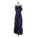 Peyton & Parker Casual Dress: Blue Dresses - Women's Size Small