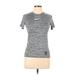 Nike Active T-Shirt: Gray Activewear - Women's Size Large