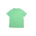 Cat & Jack Short Sleeve Polo Shirt: Green Print Tops - Kids Girl's Size 8