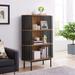 Fortitude Three Tier Display Cabinet by Modway Wood in Brown | 51.5 H x 35.5 W x 15.5 D in | Wayfair EEI-6524-WAL-BLK