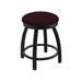 Holland Bar Stool 802 Misha Swivel Vanity Stool Upholstered in Gray/Black/Brown | Wayfair 80218BW005