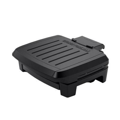 George Foreman Contact Submersible Grill, Wash The Entire Grill, 4-serving, Black Ceramic/Metal | 2.9 H x 11 W x 10 D in | Wayfair GRES060BS