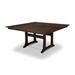 Trex Outdoor Farmhouse Trestle 59" Dining Table Plastic in Brown | 29 H x 59.5 W x 59.5 D in | Wayfair TXPL85-T1L1VL