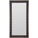 Vanguard Furniture Corinthian Wall Mirror Leather in Brown | 93.5 H x 48.5 W x 2.5 D in | Wayfair 9404-MI_154369_Brownstone