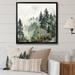 Loon Peak® Pine Tree Misty Morning I - Print Canvas, Cotton in White | 36 H x 36 W x 1.5 D in | Wayfair EEF874E6E6074A1FAD926E240E8491EE