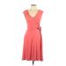 Ann Taylor Casual Dress - Wrap: Pink Dresses - Women's Size Small