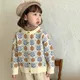 Cardigans tricotés en coton pour filles pull tricoté à fleurs nouvelle collection printemps 2023