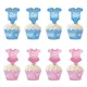 24Pcs Baby Shower Decoration Cupcake Wrapper with Topper Gender Reveal Party Supplies Baby Shower