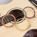 6PCS/Set Acoustic Guitar Strings Rainbow Colorful Guitar Strings E-A for Acoustic Folk Guitar