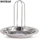 1Set Barbecue Grilling Baking Cooking Pans Non-Stick Chicken Roaster Rack With Bowl BBQ Accessories