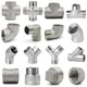 1/4 "1/2" 3/4 "1"1-1/2" 2 "BSP 304 Stainless steel pipe fittings Four-way/three-way type/elbow butt