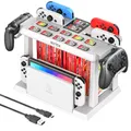 OIVO For Switch Joycon Charger Switch Game Storage Tower Pro Controller Holder For Nintendo Switch