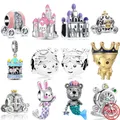 2023 New 925 Sterling Silver Princess Prince Carriage Carousel Charms Beads Fit Original Pandora