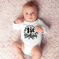 My First Birthday Bodysuits Body Baby Clothes Kids Playsuit Birthday Party Gift Boys Girls Romper