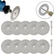 10pcs Mini Abrasive Diamond Cutting Disc Set for Dremel Rotary Cutter Saw Blade Grinding Wheels Disk
