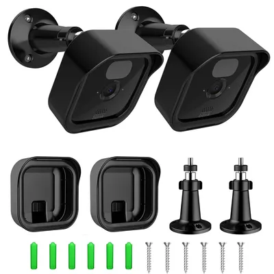 2-Pack Wall Mount Stand For Blink Outdoor Camera 3rd Gen Bracket Weatherproof Cover 360 Degree Adjustable For Blink Camera Mount