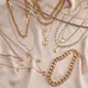 DAXI Vintage Punk Chains On The Neck Choker Pendant Necklace For Women Gold Color Thick Chain