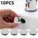 10Pcs Plastic Sink Hole Overflow Cover for Kitchen Bathroom Basin Trim Bath Drain Cap Sink Wash