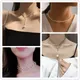 New Korean Pearl Necklaces for Women Gold Color Link Chain Choker Fashion Neck Accessories Elegant