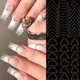 French Nails Template Stickers Nail Edge Strip Wave Design French-style Manicure Auxiliary DIY Tip
