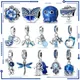 Charms 925 Original Light Bulb Chameleon Blue Series Pendant Bead Fits Pandora Bracelet Women Silver