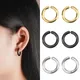 Doearko Stainless Steel Ear Clip Earrings For Women Man Non Piercing Round Ear Circle Fake Earrings