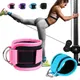 1Pair Fitness Ankle Straps Leg Exercises Adjustable D-Ring Ankle Cuffs Gym Workouts Glutes Legs