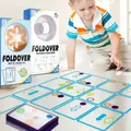 Overlap Cards Game Swish Toy Set Spatial Logical Intelligent Children Gift Kids Transparent Spot