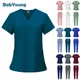 Multicolor Unisex Short Sleeved Pharmacy Nurse Uniform Hospital Doctor Workwear Oral Dental Surgery