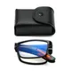 Folding Reading Glasses Diopter +1.0 to +4.0 Anti-blue Light Presbyopia Eyeglasses with Portable