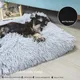 Dog Bed Pet Mat Pet Bed Washable Plush Pet Crate Bed For Dog Anti-Slip Pet Mat Bed For Cat Fluffy