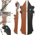 1 Pieces Archery Arrow Quiver Waist Bag Leather Hip Holder RH LH Bow Hunting Shooting Large