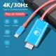 2m 4k 30Hz Portable USB Type C to HDMI Conversion Cable for TV Docking Mode on Nintendo Switch Steam