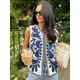 TRAFZA 2023 Women Fashion Floral Embroidery Vest V Neck Casual Vintage Cardigan Waistcoat Y2k Women